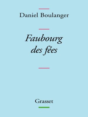 cover image of Faubourg des fées